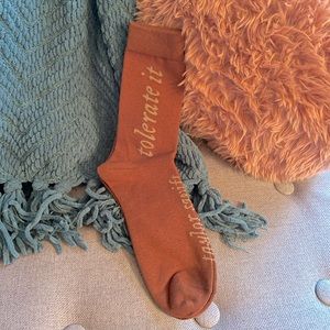 Taylor Swift Tolerate It Socks! Evermore, Eras Tour Merch! New in Package!